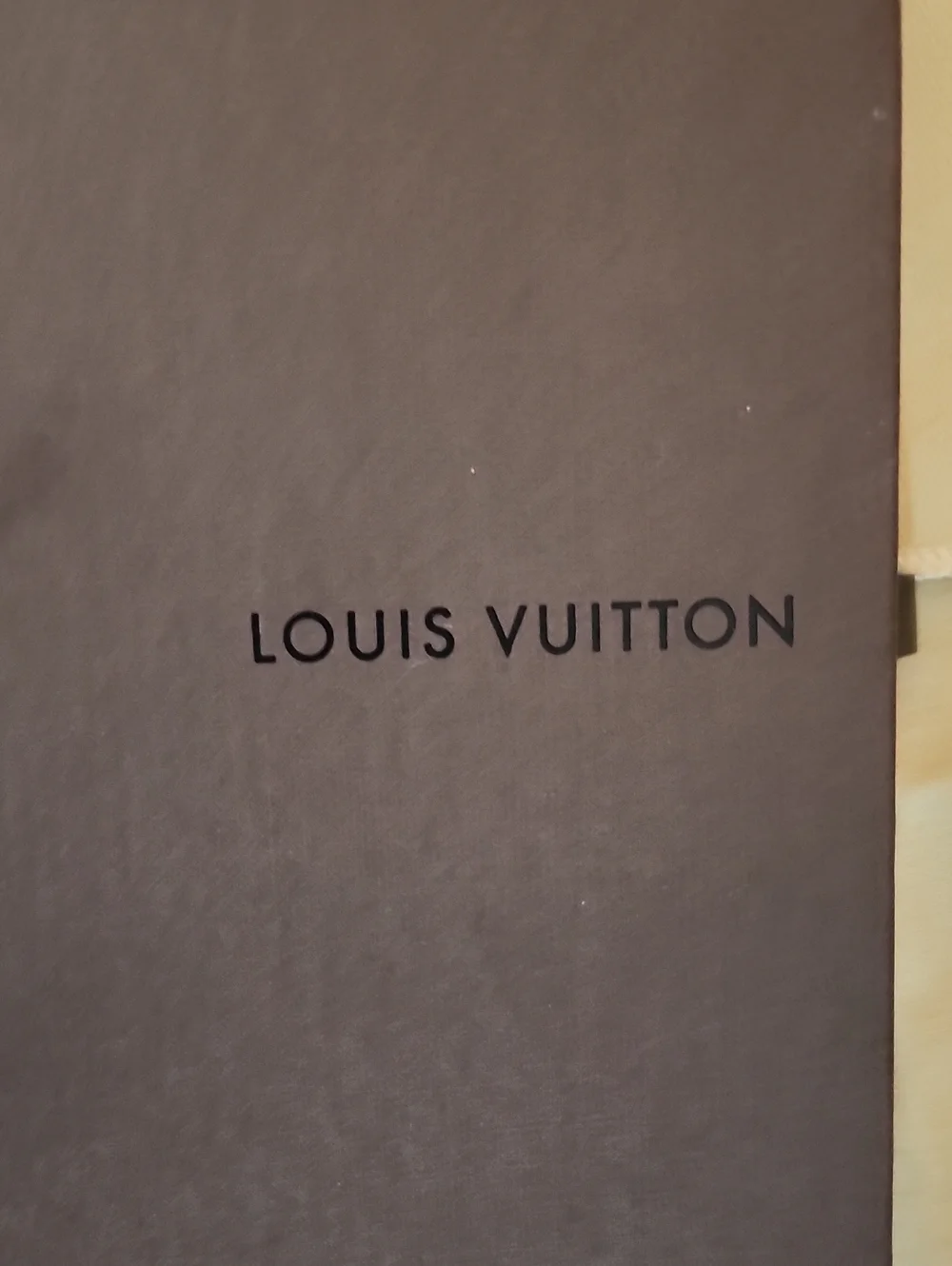 Louis Vuitton Brown Box with Beige Dust Bag